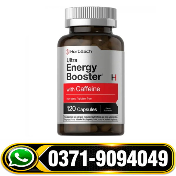 Horbaach Ultra Energy Booster Supplement | 120 Quick-Release Capsules