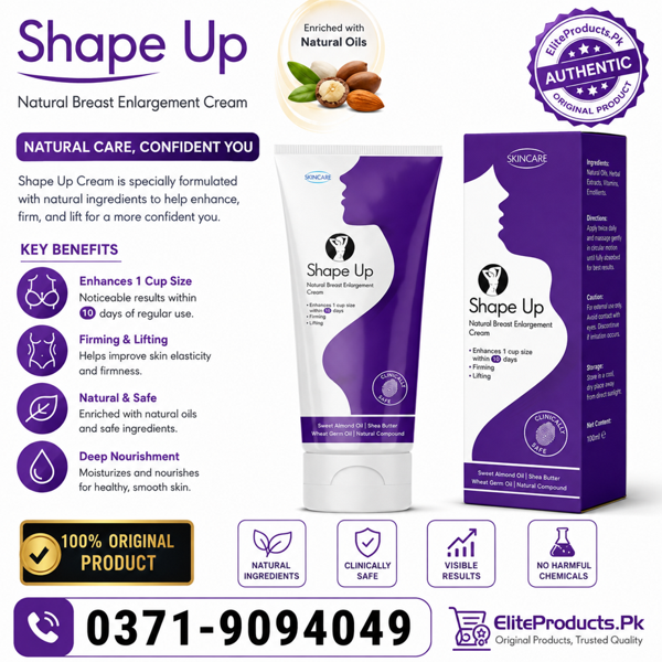 Shape Up Breast Enlargement Cream In Chakwal, Shape Up Breast Enlargement Cream In Faisalabad,